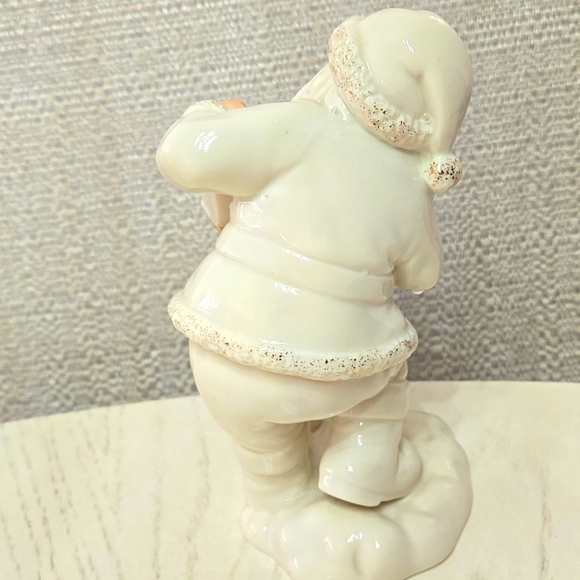 Lenox Last Minute Lists Porcelain Santa figurine North Pole Mailbox Gold Trim - Picture 4 of 5